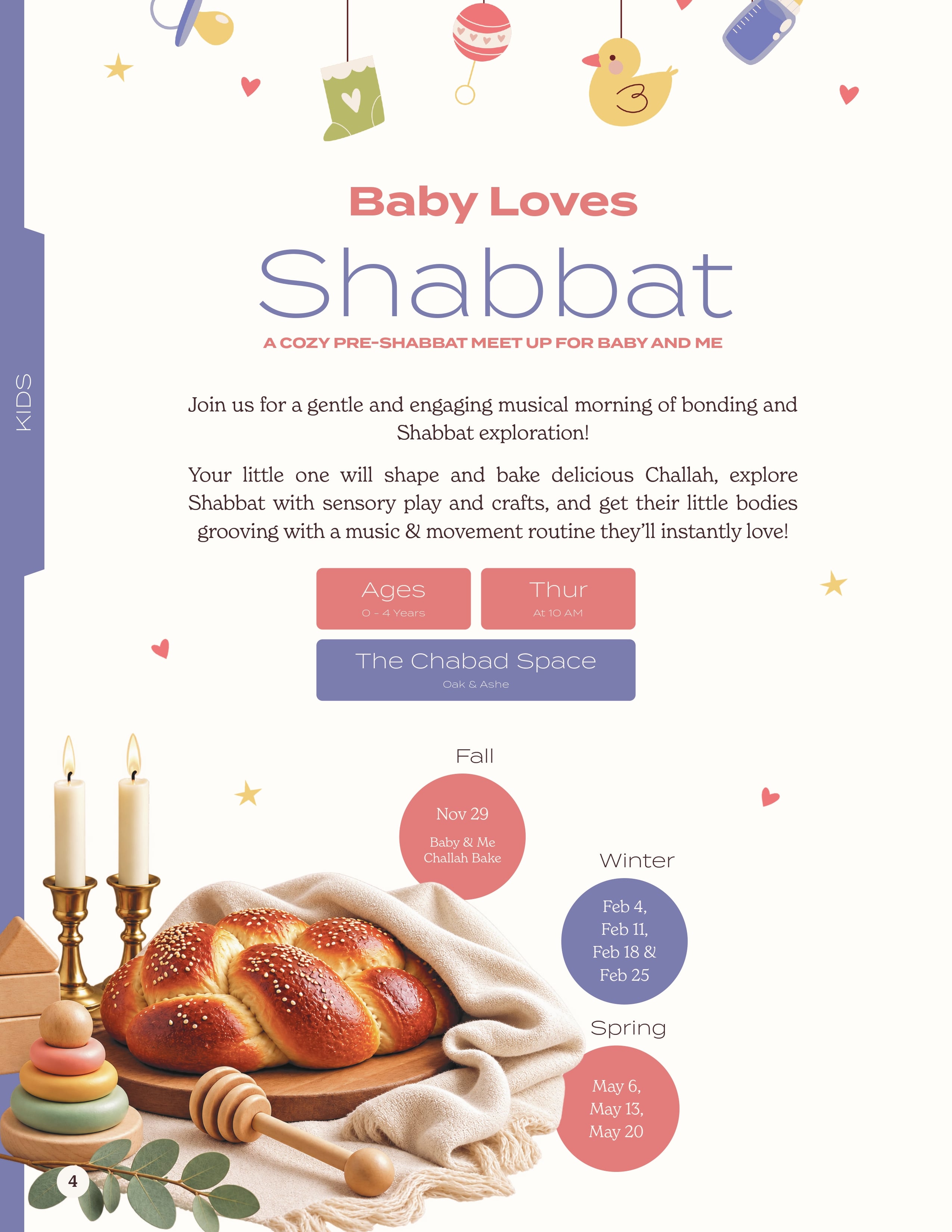 Baby Loves Shabbat flyer